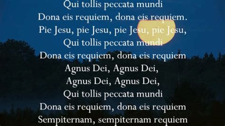 Pie jesu lyrics