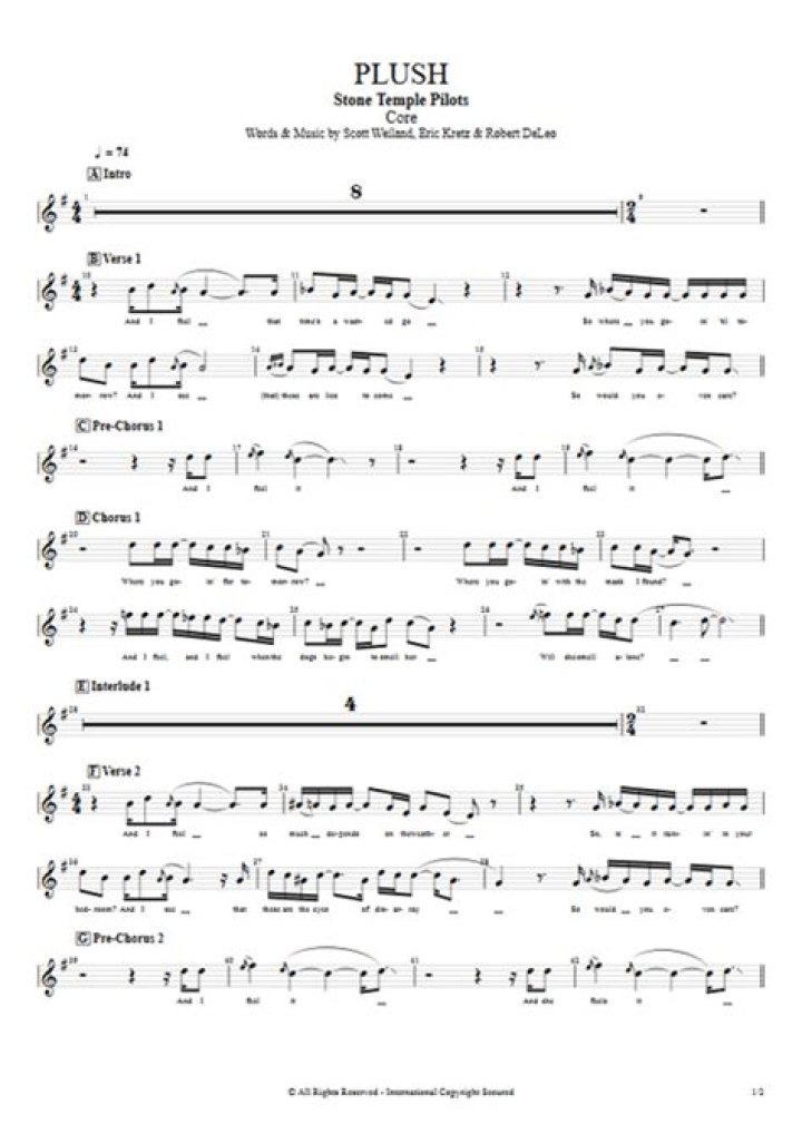 PLUSH TAB by Stone Temple Pilots