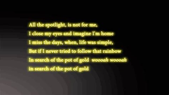 Pot of gold lyrics
