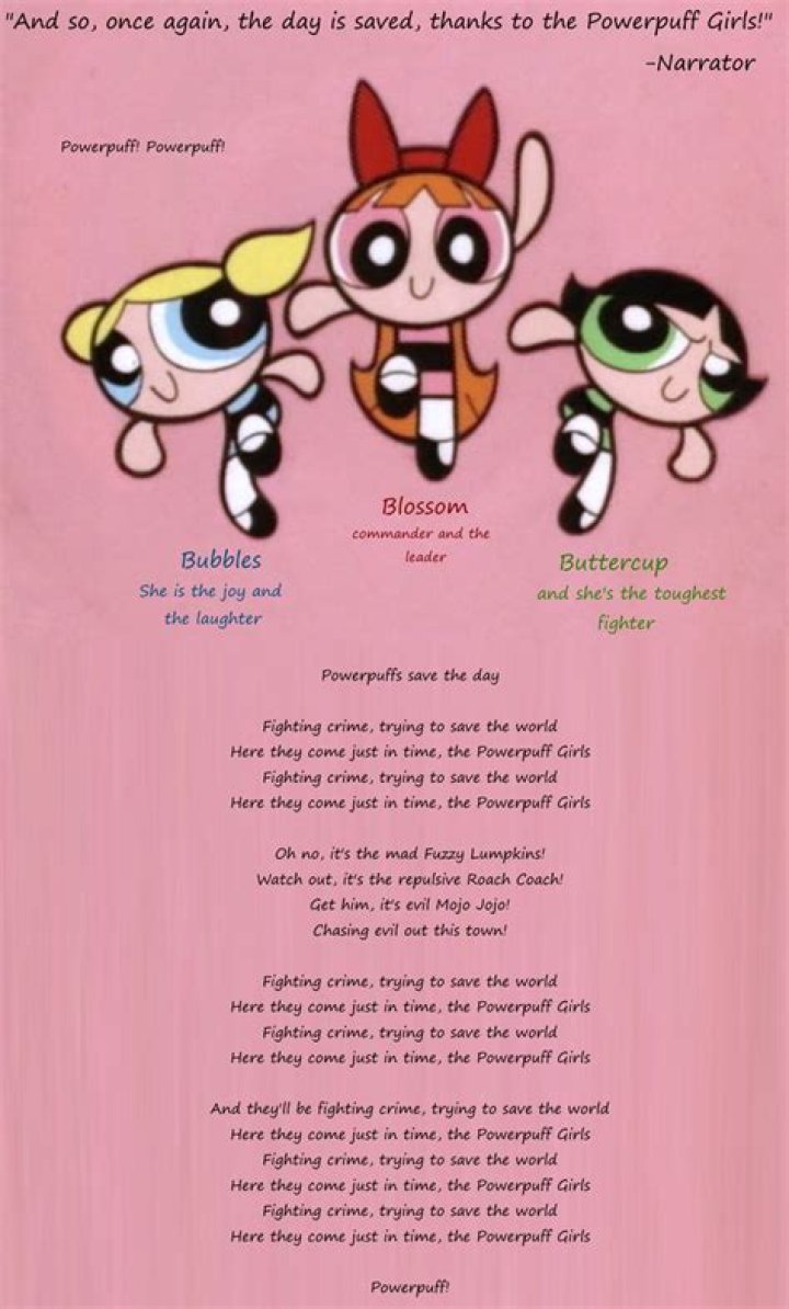 Powerpuff girls theme lyrics