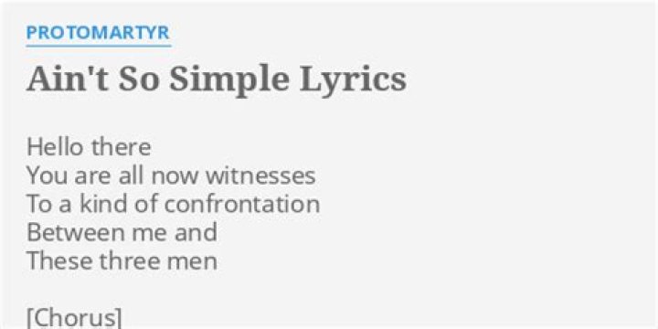 Protomartyr lyrics