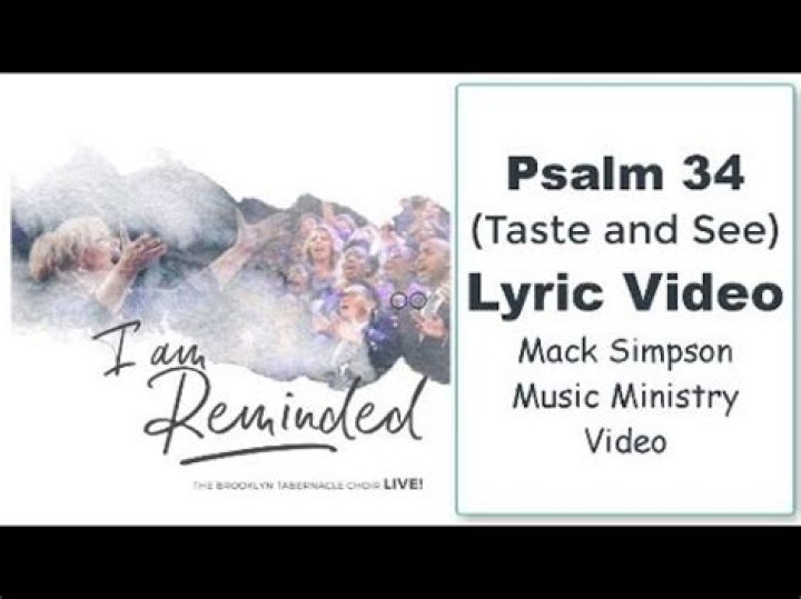 Psalm 34 lyrics