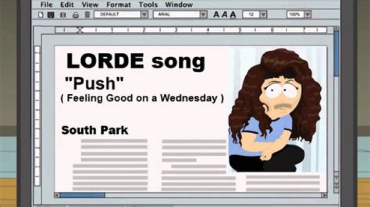 Push (feeling good on a wednesday i am lorde, ya ya ya .. lyrics