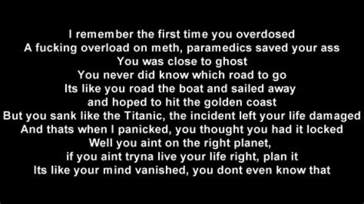 Rap songs about crystal meth lyrics