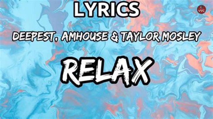 Relax lyrics lyrics