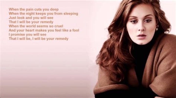 Remedy by adele lyrics