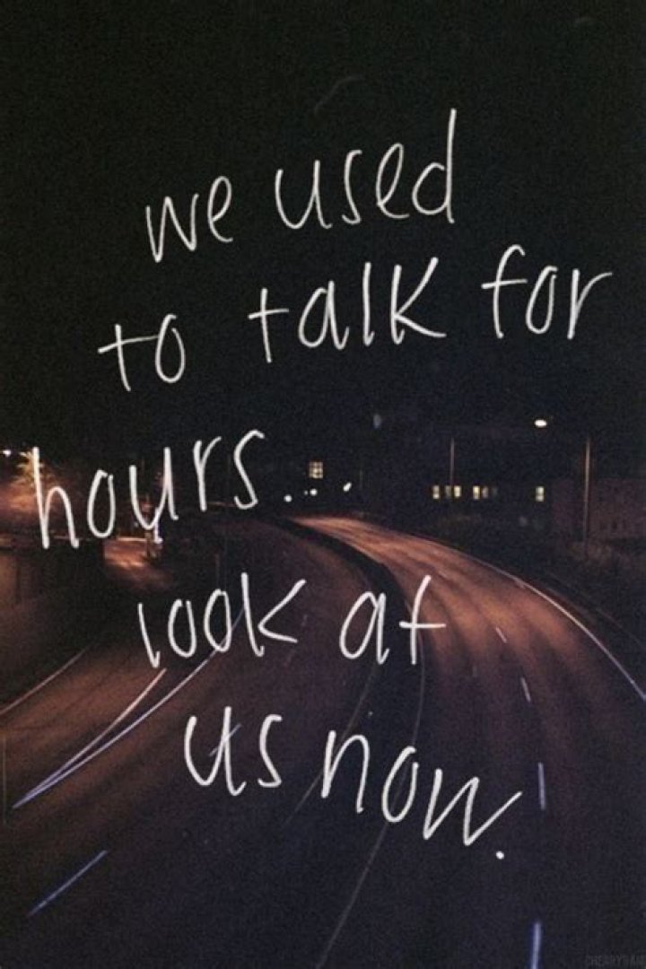 Remember when we used to talk for hours lyrics