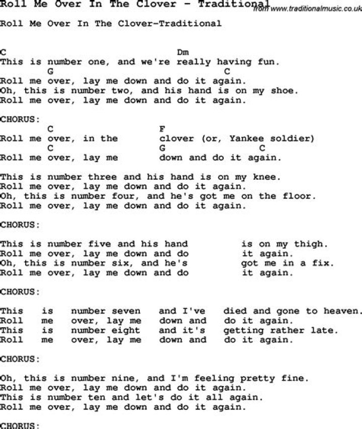 Roll me over clover lyrics