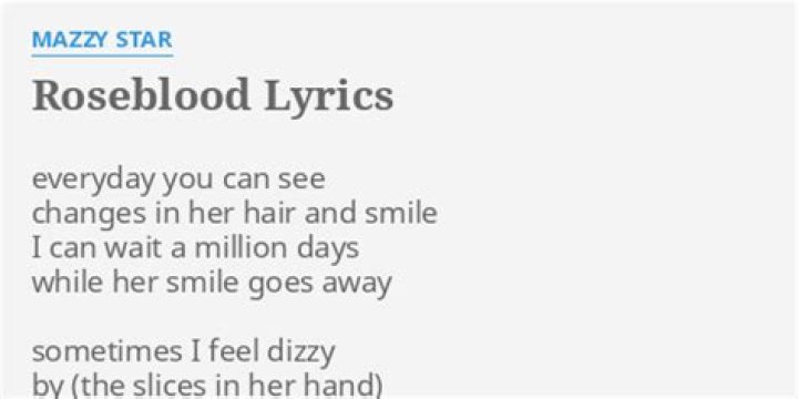 Roseblood lyrics
