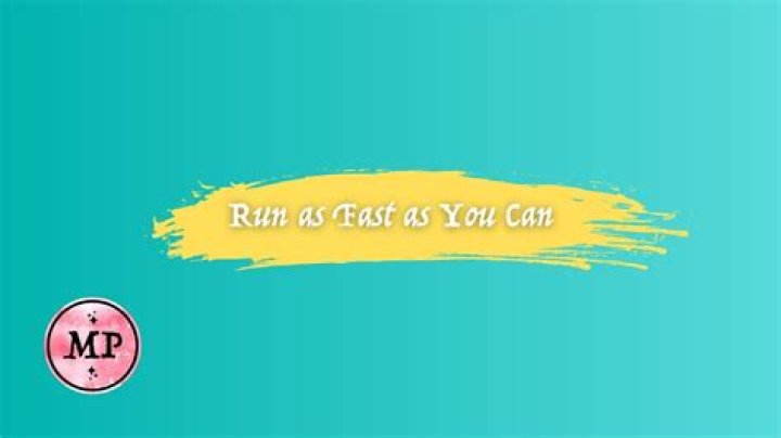 Run run as fast as you can pink lyrics