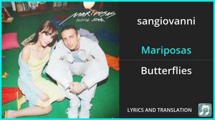 sangiovanni Mariposas Lyrics English Translation