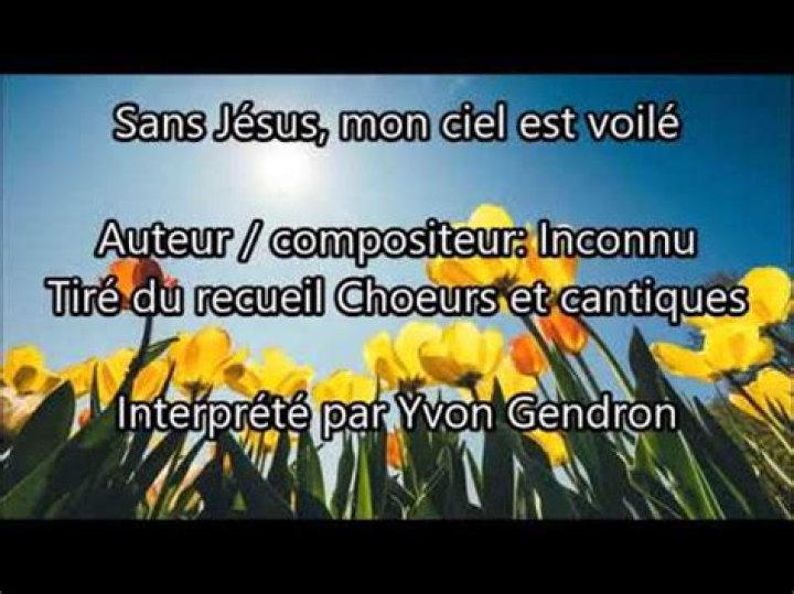 Sans jesus mon ciel est voile ..english lyrics