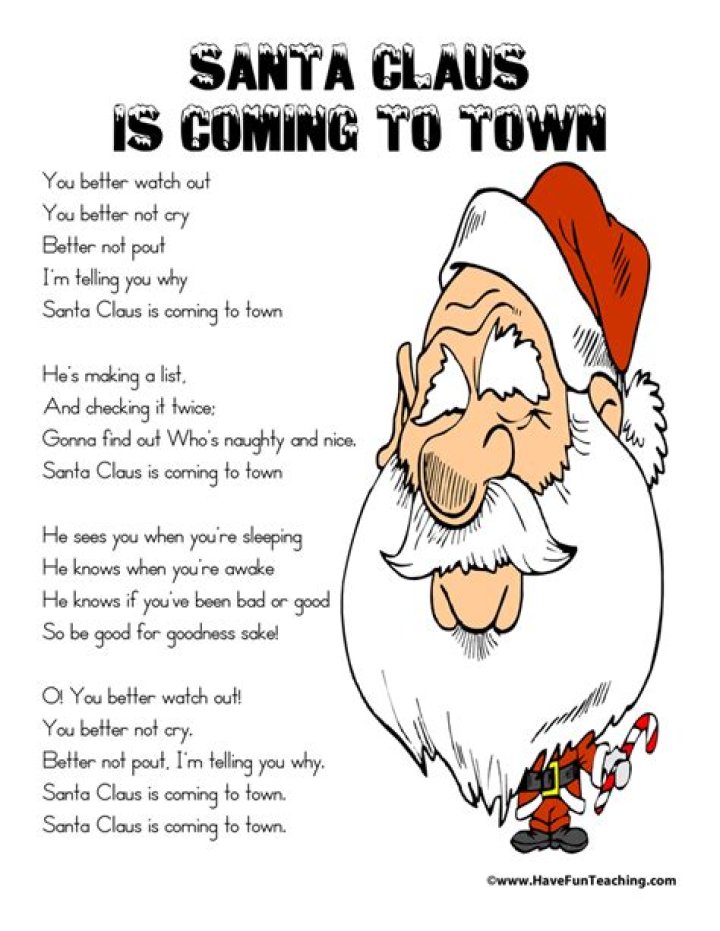 Santa claus is lyrics