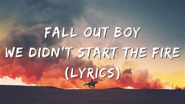 Secondhand smoke fall out boy lyrics