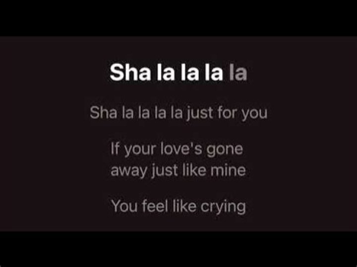 Sha la la la in the morning lyrics
