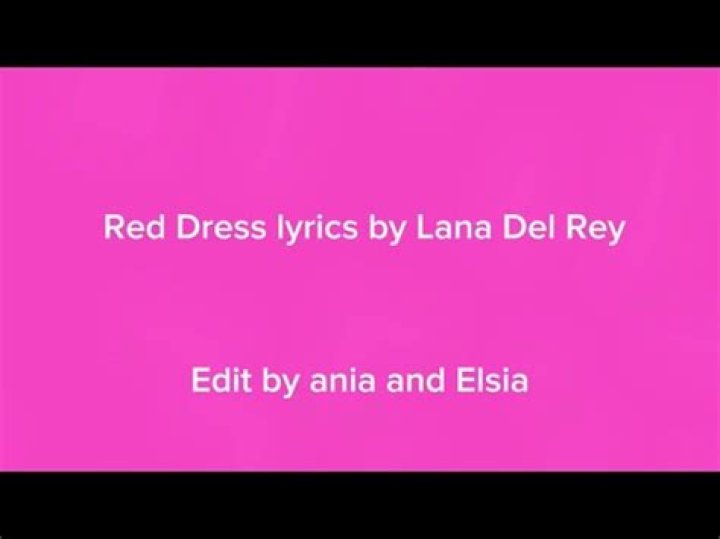 She takes off her red dress lyrics