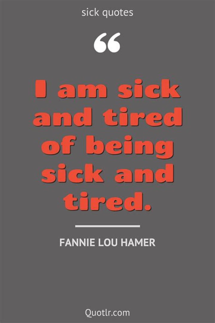 Sick n tired of fighting lyrics