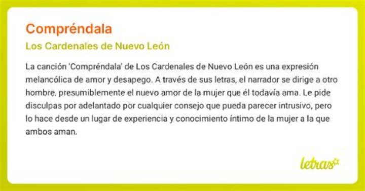 Significado de Comprendala de Cardenales De Nuevo Leon Los