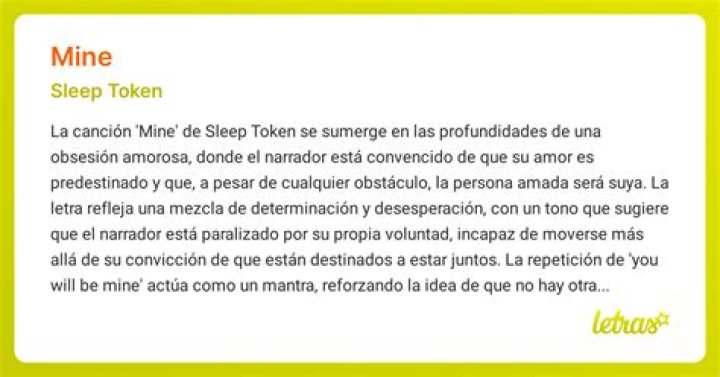 Significado de Mine de Sleep Token