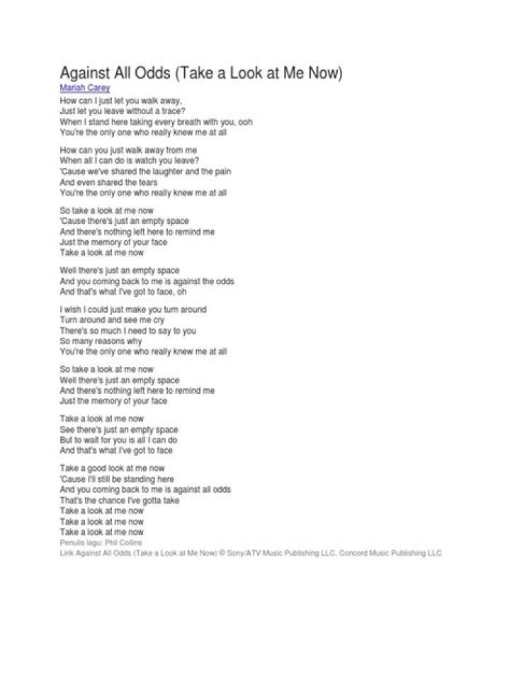 Smoodface against all odds lyrics