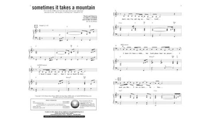 Sometimes it takes a mountain martha borg lyrics