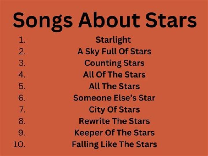 Songs about stars lyrics