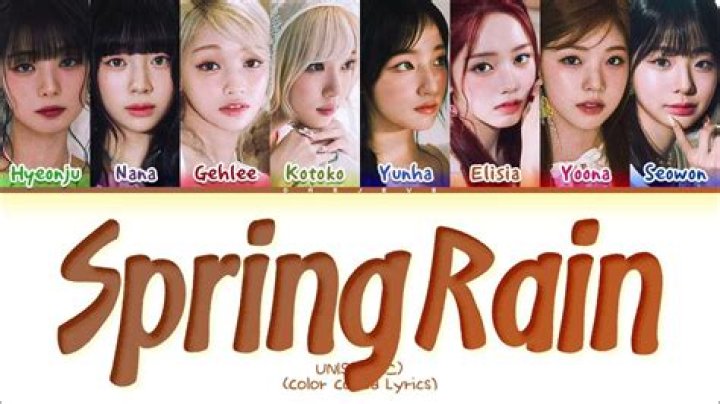 Spring rain lyrics