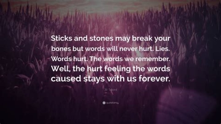 Sticks and stones may break your bones lyrics