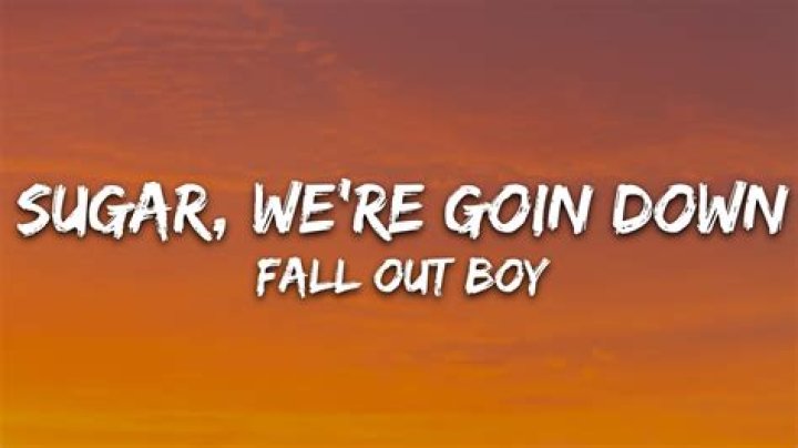 Sugar, we and lyrics