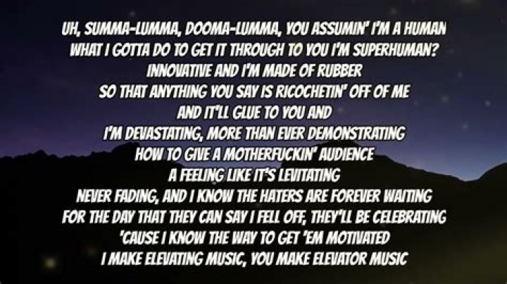 Summa lumma lyrics
