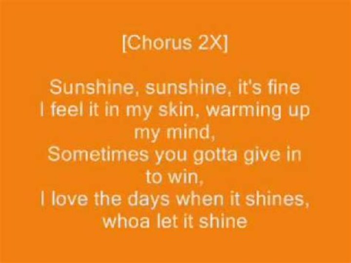 Sunshine atmosphere lyrics