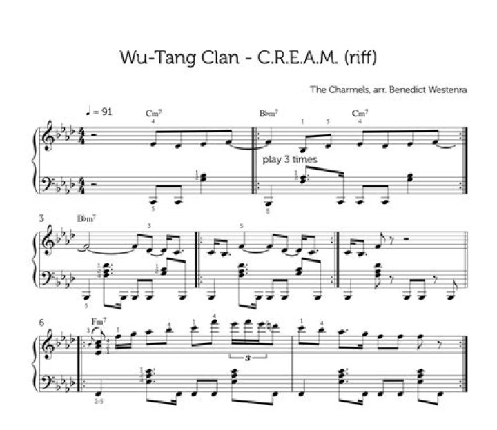 Tang clan c.r.e.a.m. cream lyrics