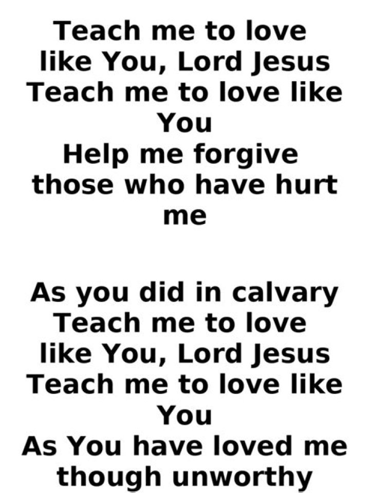 Teach me to love lyrics