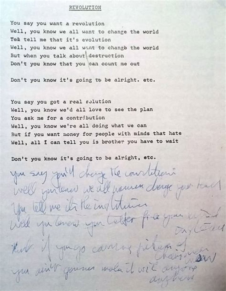 The Beatles – Revolution Lyrics