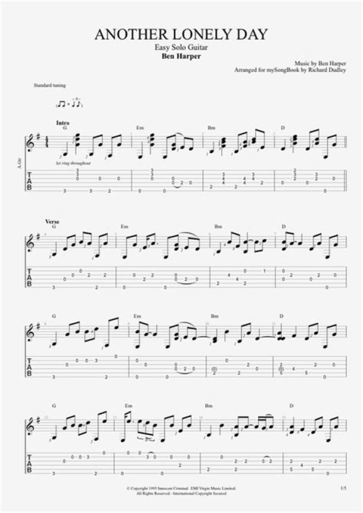 The Meaning Behind The Song: Another Lonely Day by Ben Harper