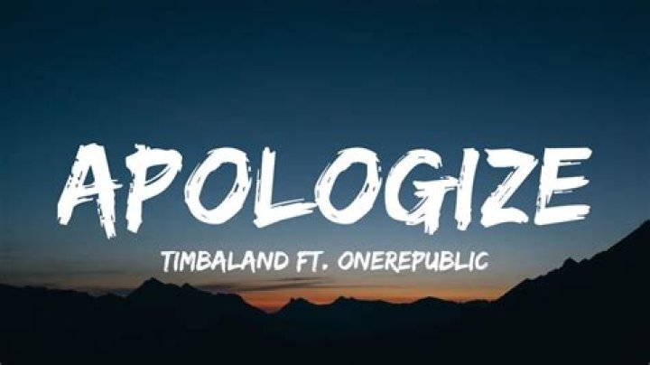 The Meaning Behind The Song: Apologize by OneRepublic