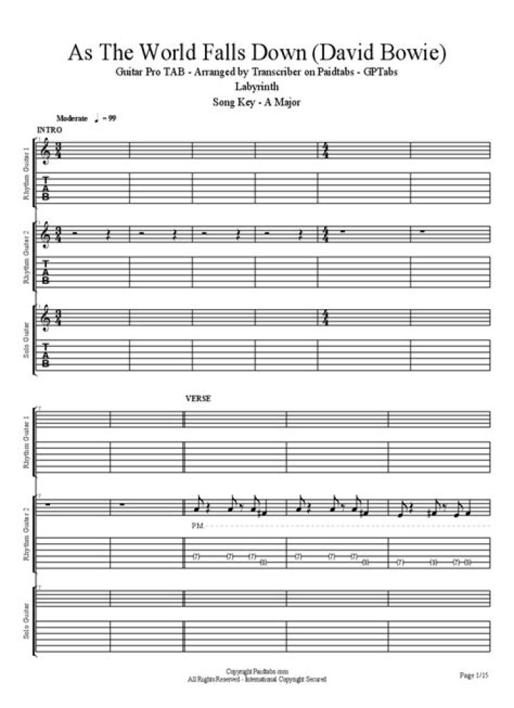 The Meaning Behind The Song: As the World Falls Down by David Bowie