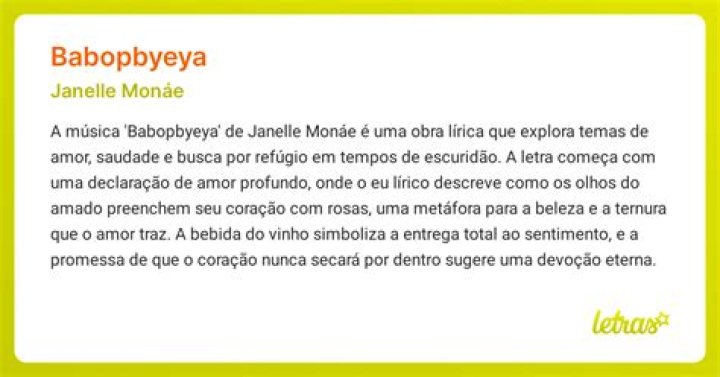 The Meaning Behind The Song: BaBopByeYa by Janelle Monáe