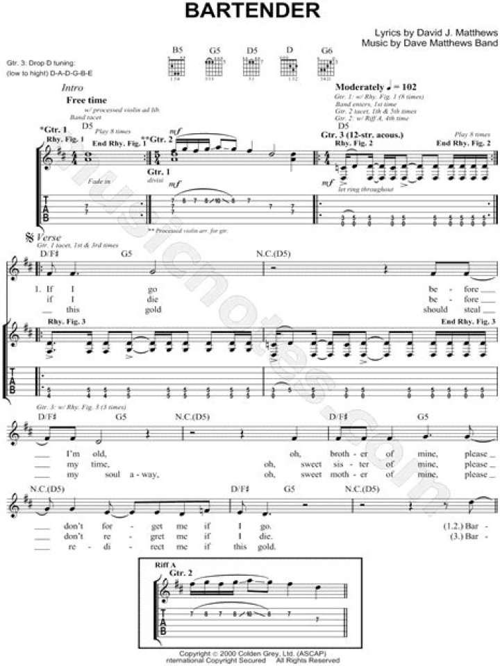 The Meaning Behind The Song: Bartender by Dave Matthews