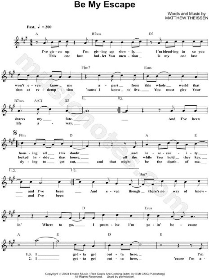 The Meaning Behind The Song: Be My Escape by Relient K