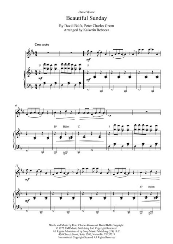 The Meaning Behind The Song: Beautiful Sunday by Daniel Boone