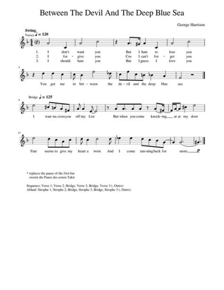 The Meaning Behind The Song: Between the Devil and the Deep Blue Sea by George Harrison