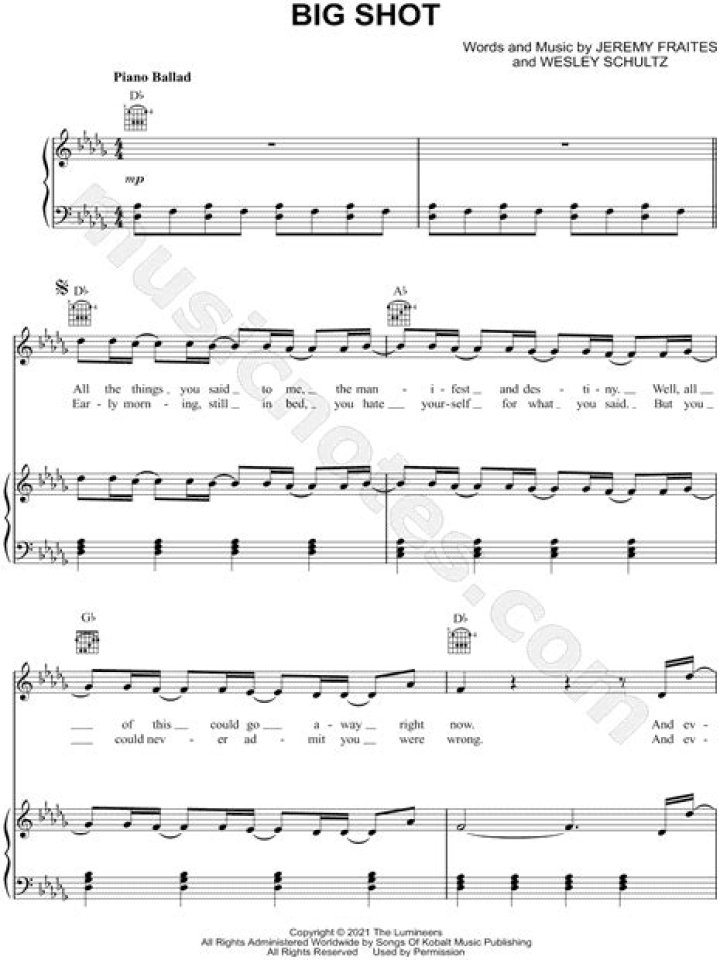 The Meaning Behind The Song: BIG SHOT by ​The Lumineers