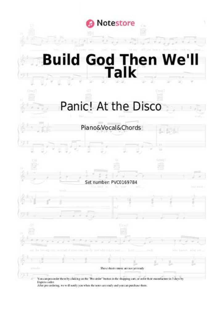 The Meaning Behind The Song: Build God; Then We’ll Talk by Panic! At the disco