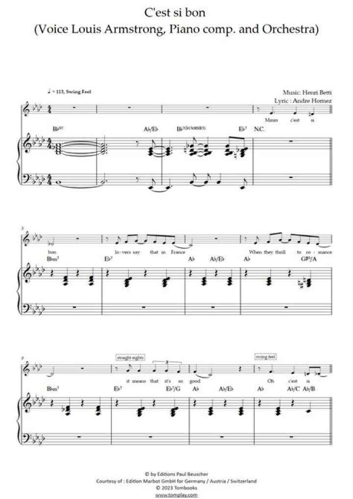 The Meaning Behind The Song: C’est Si Bon by Louis Armstrong