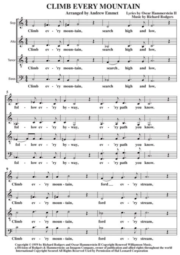 The Meaning Behind The Song: Climb Ev’ry Mountain by Margery McKay