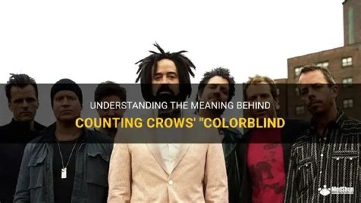 The Meaning Behind The Song: Colorblind by Counting Crows