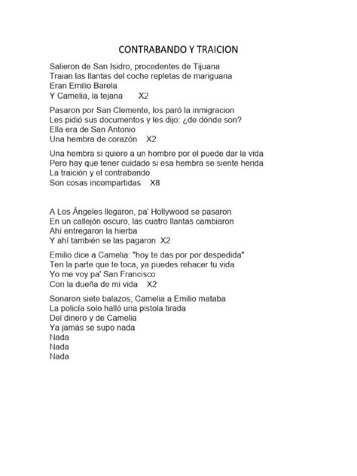 The Meaning Behind The Song: Contrabando y Traicion by Lorenzo de Monteclaro