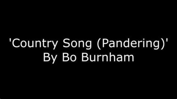 The Meaning Behind The Song: County Song (Pandering) by Bo Burnham