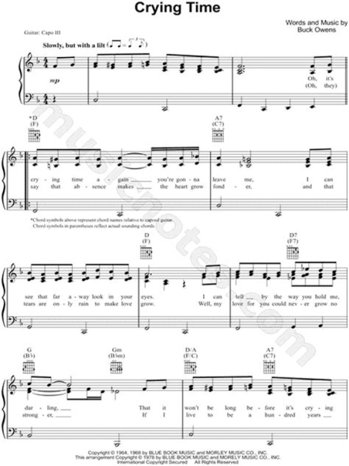 The Meaning Behind The Song: Crying Time by Buck Owens